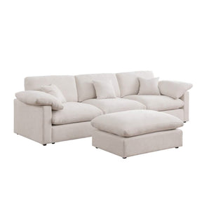 Alva Cloudsofa 3-pers. sofa inkl. puf - Beige