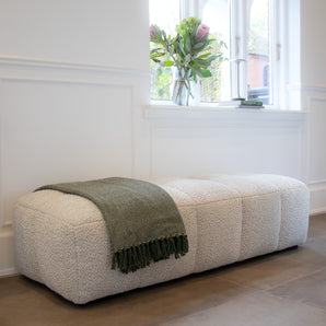 Bora Puff - Beige Bouclé