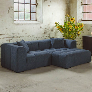 Bora Sofa i Blå - Høyrevendt - 240 cm