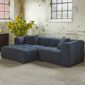 Bora Sofa i Blå - Venstrevendt - 240 cm