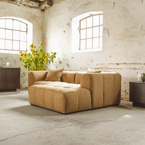 Bora Sofa i Gul - Høyrevendt - 240 cm