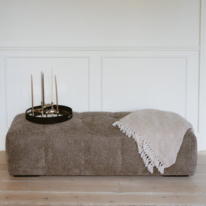 Bora Puff - Grå Bouclé