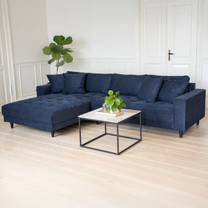 Milo Sofa - Vendbar Sjeselong 285 cm - Mørkeblå