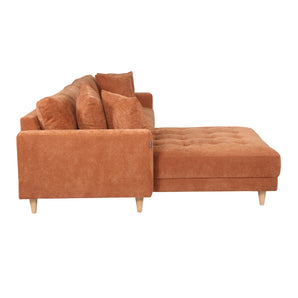 Milo Sofa - Vendbar Sjeselong 285 cm - Rust