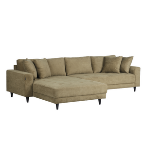 Milo Sofa - Vendbar Sjeselong 285 cm - Oliven grønn