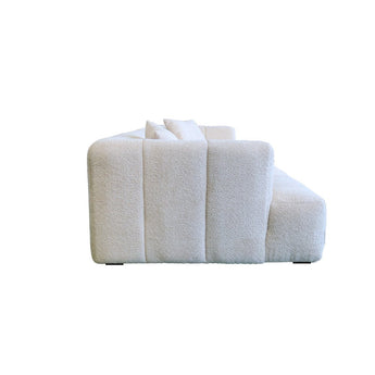 Bora Sofa i Beige Boucle - Højrevendt - 300 cm - Hofstra & Wagner
