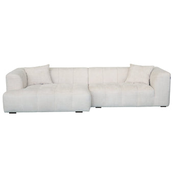 Bora Sofa i Beige Boucle - Venstrevendt - 300 cm - Hofstra & Wagner