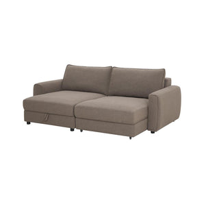 Naya Sofa med elektronisk modul - høyrevendt - brun bouclé