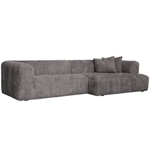 Bora Sofa i Grå Boucle - Højrevendt - 300 cm - Hofstra & Wagner