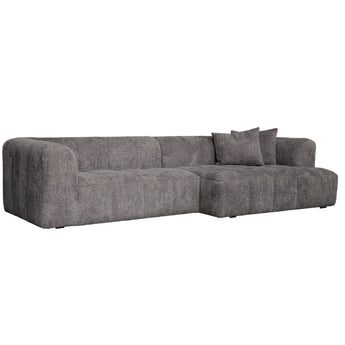Bora Sofa i Grå Boucle - Højrevendt - 300 cm - Hofstra & Wagner