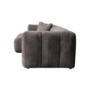 Bora Sofa i Grå Boucle - Venstrevendt - 300 cm - Hofstra & Wagner