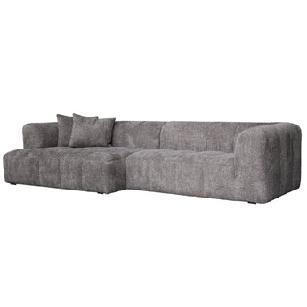 Bora Sofa i Grå Boucle - Venstrevendt - 300 cm - Hofstra & Wagner