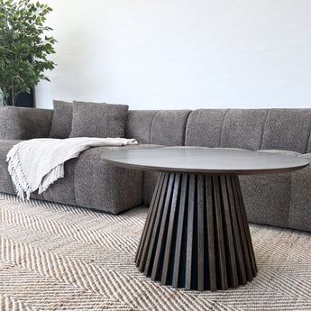 Bora Sofa i Grå Boucle - Venstrevendt - 300 cm - Hofstra & Wagner