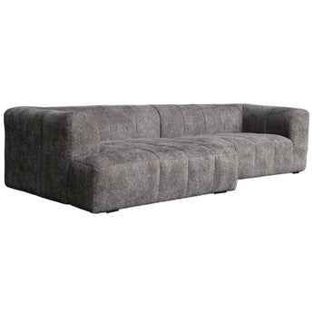 Bora Sofa i Grå Boucle - Venstrevendt - 300 cm - Hofstra & Wagner