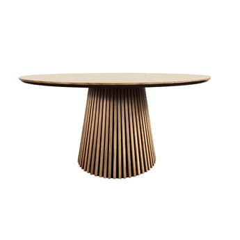 Måne Lamel Spisebord - Natur Eg Ø140 cm - Hofstra & Wagner