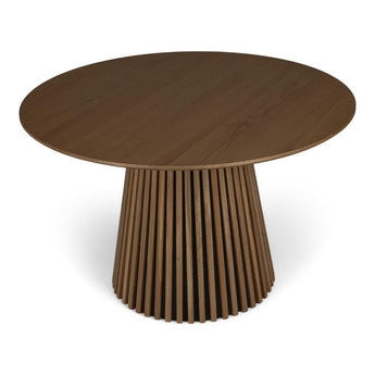 Måne Lamel Spisebord - Smoked Eg Ø120 cm - Hofstra & Wagner