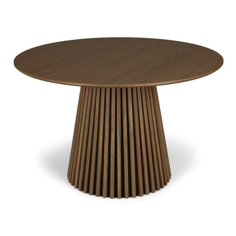 Måne Lamel Spisebord - Smoked Eg Ø120 cm - Hofstra & Wagner