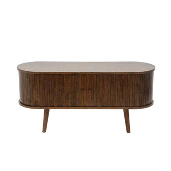 Trewood TV bord i Smoked Eg - 120 cm - Hofstra & Wagner