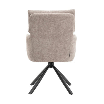 Vienna Spisebordsstol med drejefunktion - Beige Stof - Hofstra & Wagner