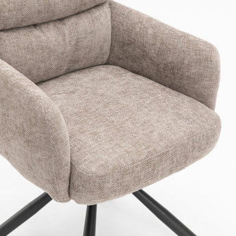 Vienna Spisebordsstol med drejefunktion - Beige Stof - Hofstra & Wagner
