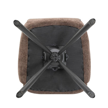 Vienna Spisebordsstol med drejefunktion - Brun stof - Hofstra & Wagner