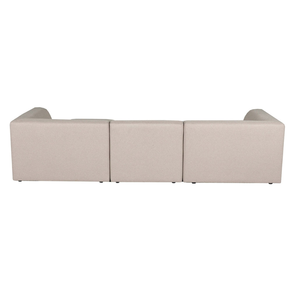 Balder 3-personers Sofa m. Puff - Beige Lumos