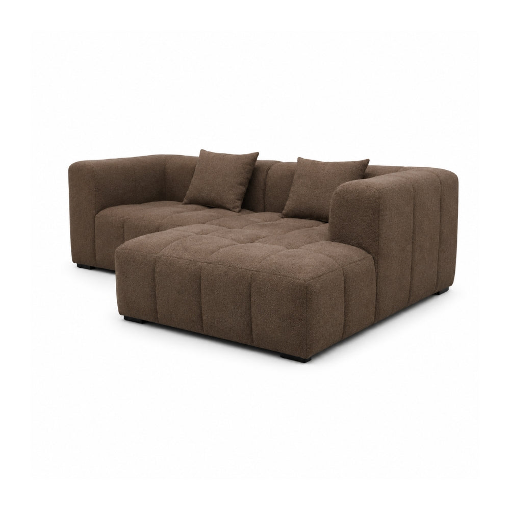 Bora Sofa - Brun - Høyrevendt - 240 cm