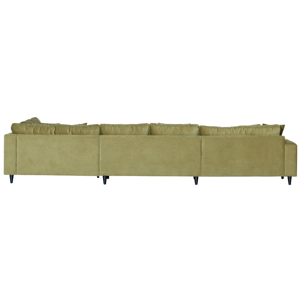 Milo U-sofa - Høyrevendt - Olivengrønn