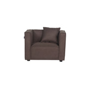 Elias Barnestol - 65 cm - Brun Stoff