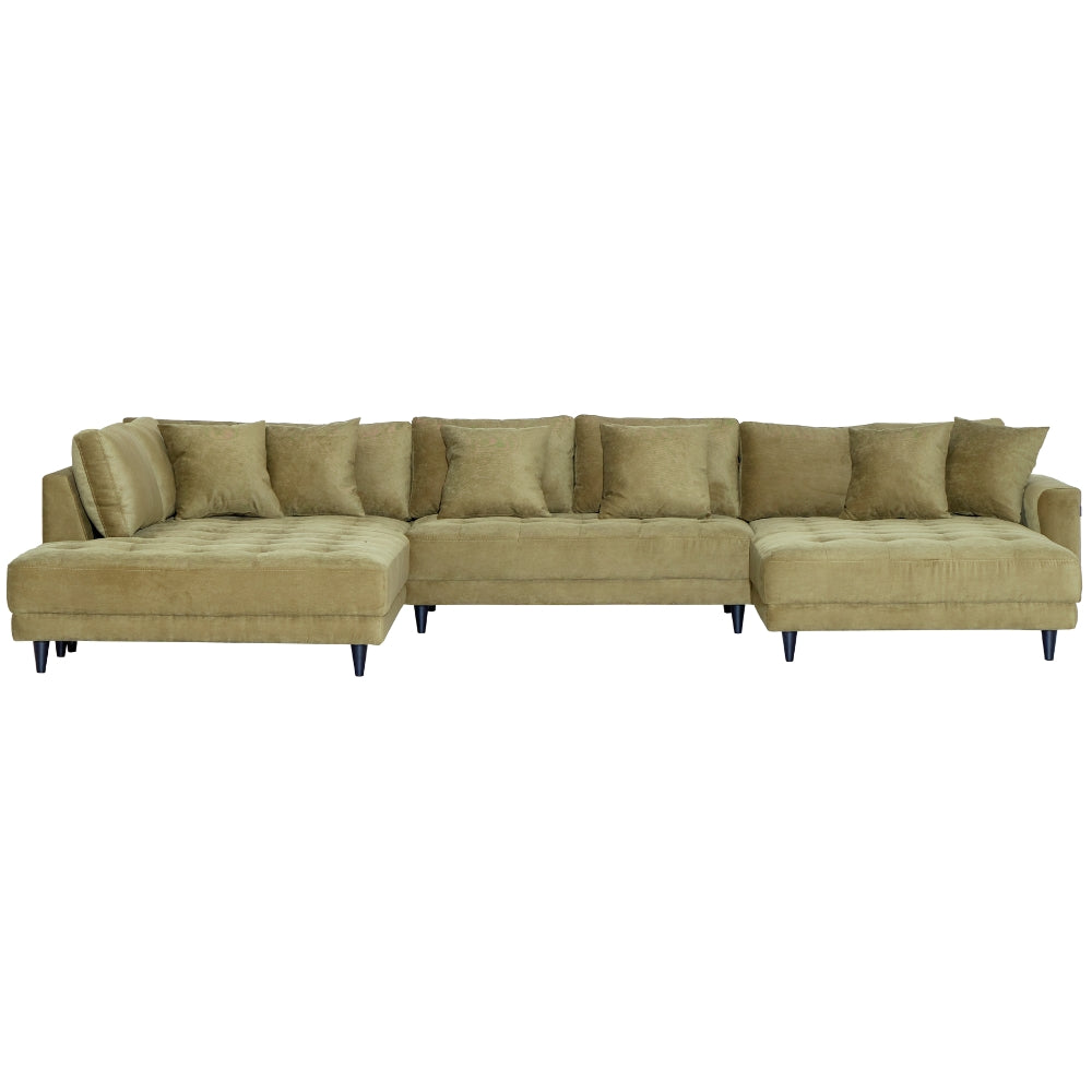 Milo U-sofa - Venstrevendt - Olivengrønn