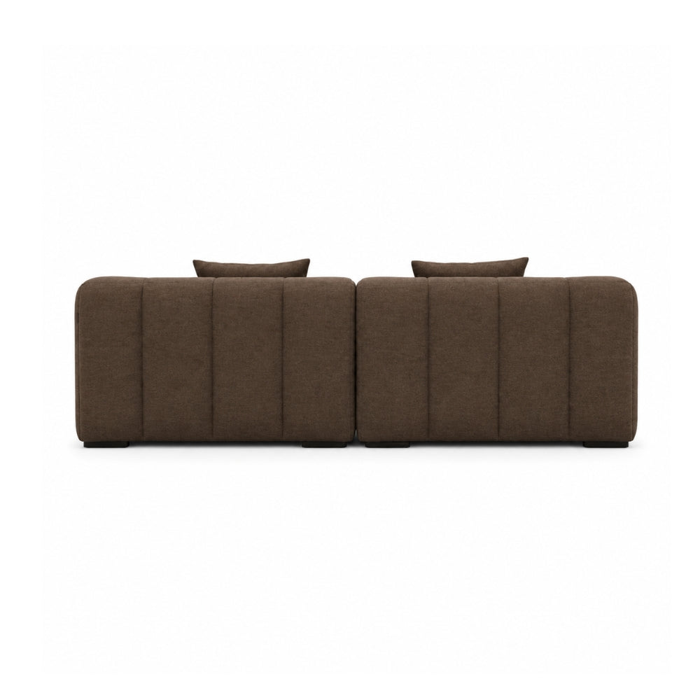 Bora Sofa - Brun - Venstrevendt - 240 cm