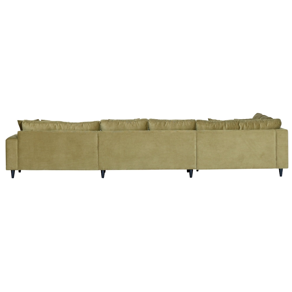 Milo U-sofa - Venstrevendt - Olivengrønn