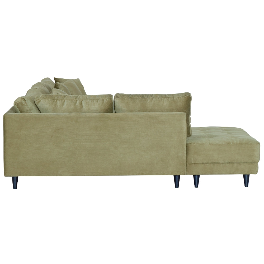 Milo U-sofa - Venstrevendt - Olivengrønn