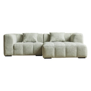 Bora Sofa - Høyrevendt - 240 cm - Olivengrøn