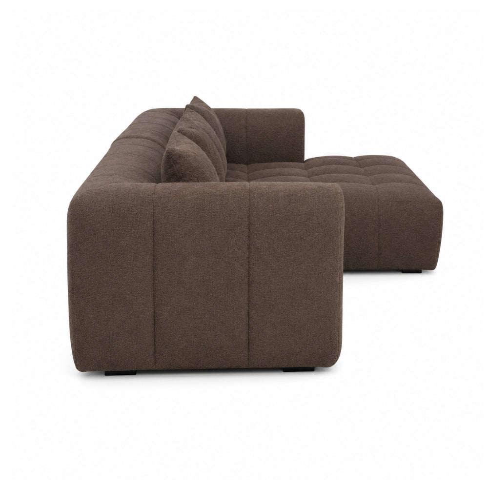 Bora Sofa - Høyrevendt - 300 cm XL - Brun