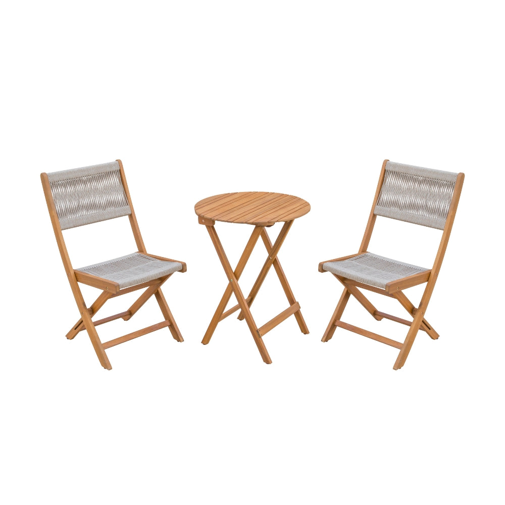 Mandal Bistrosett, 2 pers. inkl. bord i akasietre