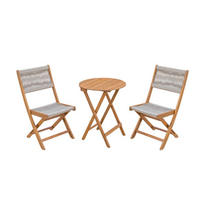 Mandal Bistrosett, 2 pers. inkl. bord i akasietre