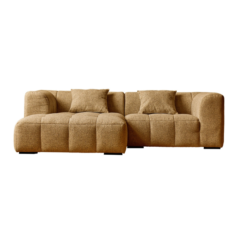 Bora Sofa - Venstrevendt - 240 cm - Gul