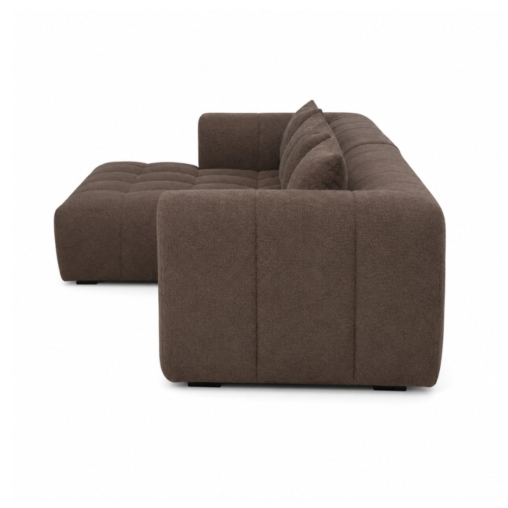 Bora Sofa - Venstrevendt - 300 cm XL - Brun