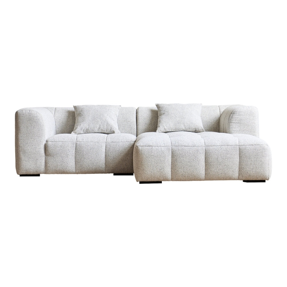 Bora Sofa i Hvid - Høyrevendt - 240 cm