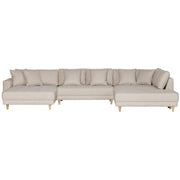 Milo U-sofa m. Open-end - Høyrevendt - Beige