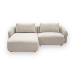 Nolio Modulsofa - Beige Bouclé med venstrevendt sjeselong - 220 cm