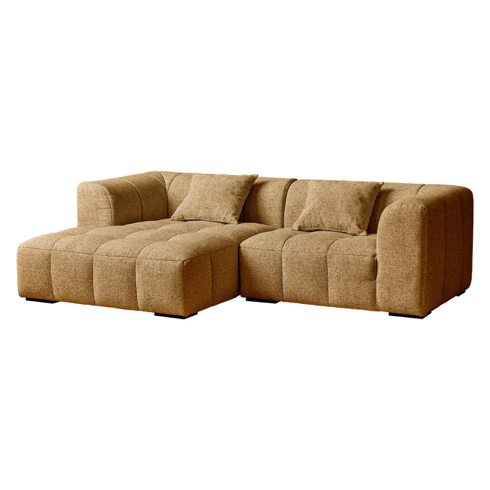 Bora Sofa - Venstrevendt - 240 cm - Gul