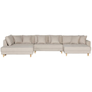 Milo U-sofa m. Open-end - Venstrevendt - Beige