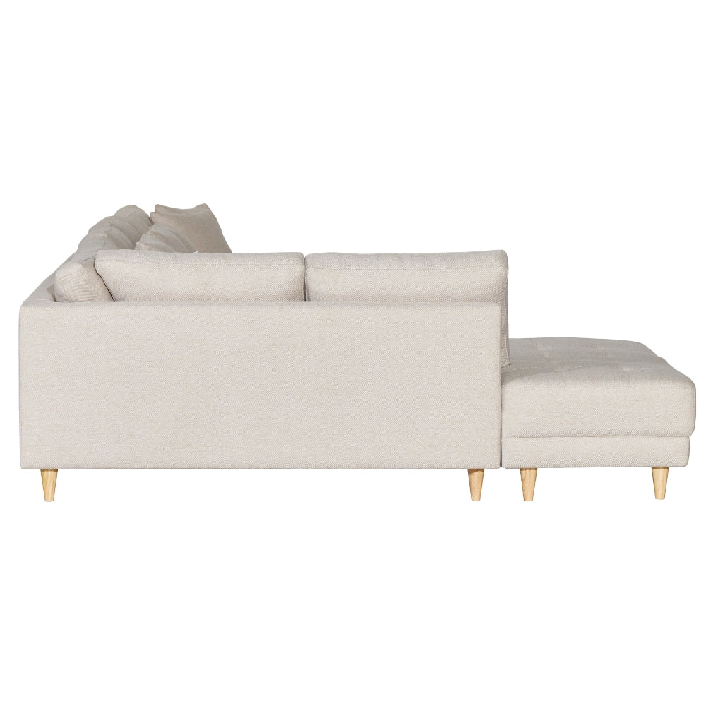 Milo U-sofa m. Open-end - Venstrevendt - Beige