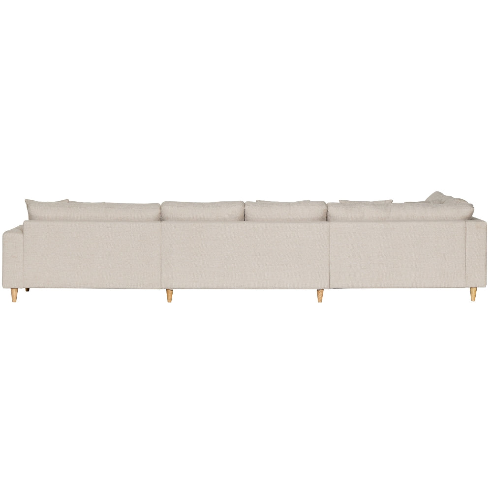 Milo U-sofa m. Open-end - Venstrevendt - Beige