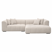 Bora Sofa - Høyrevendt - 300 cm XL - Beige Boucle Heroy