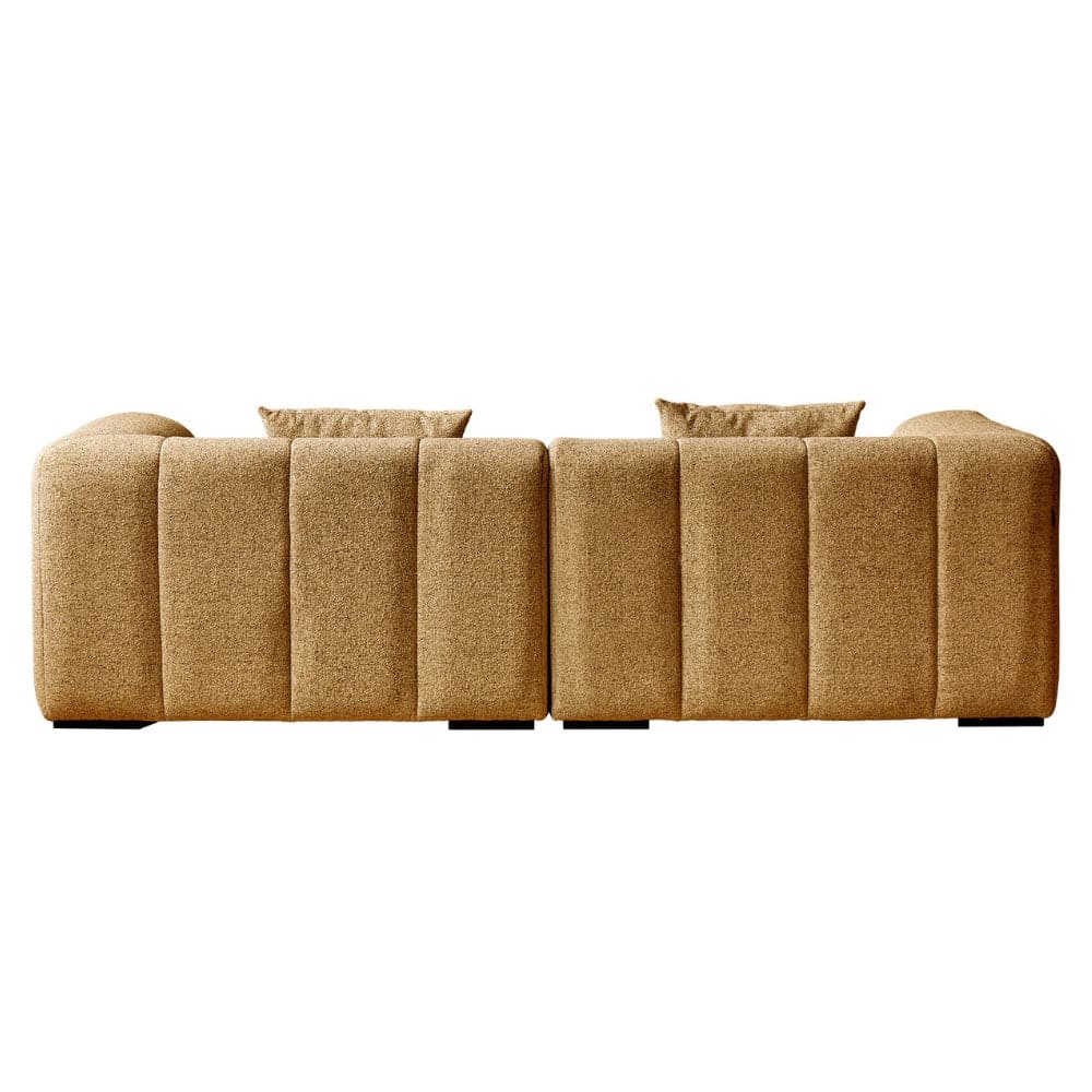 Bora Sofa - Venstrevendt - 240 cm - Gul