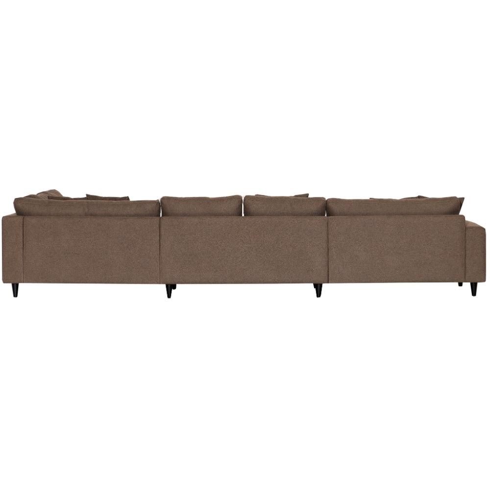 Milo U-sofa - Høyrevendt - Brun