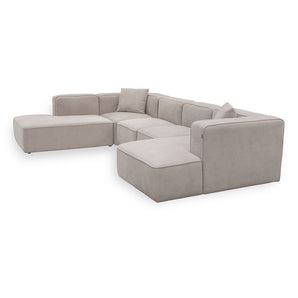 Benne U-modulsofa - Høyrevendt - Beige
